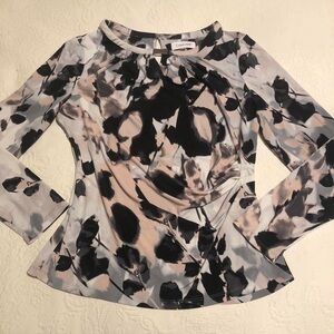 Calvin Klein Blouse Top, Size Medium